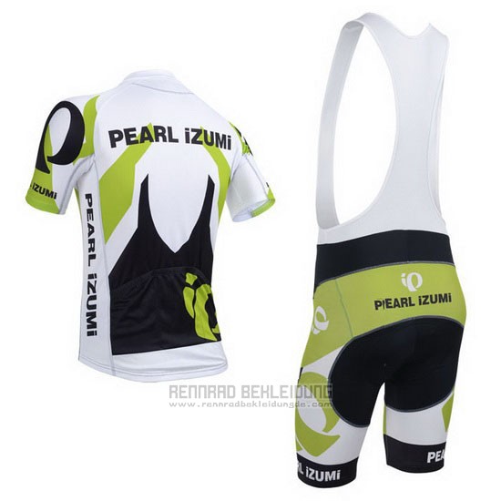 2013 Fahrradbekleidung Pearl Izumi Wei und Grun Trikot Kurzarm und Tragerhose